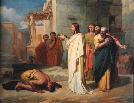 Christ healing the leper